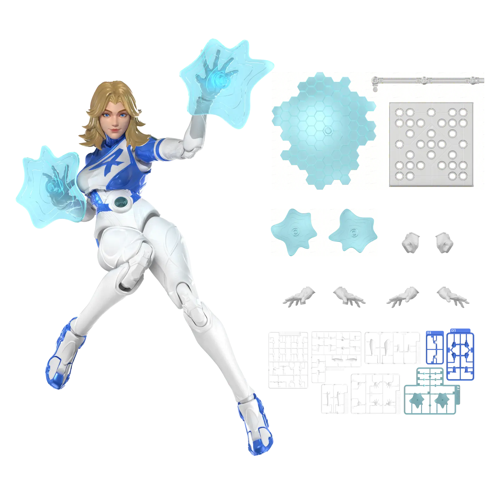 Invisible Woman Champion Class 11 accesorios BLOKEES