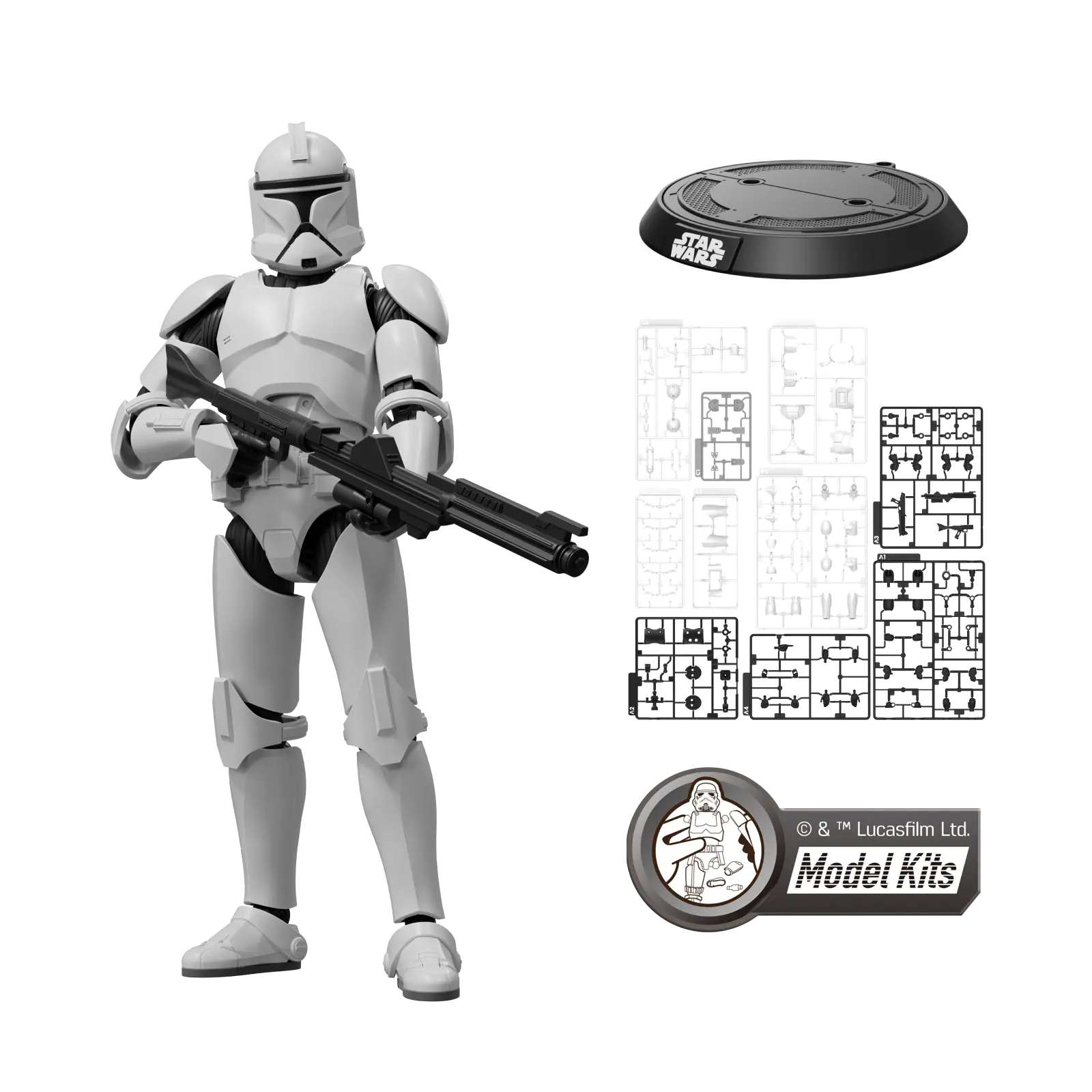 Clone Trooper - Star Wars - Champion Class 07 - Model Kit - BLOKEES