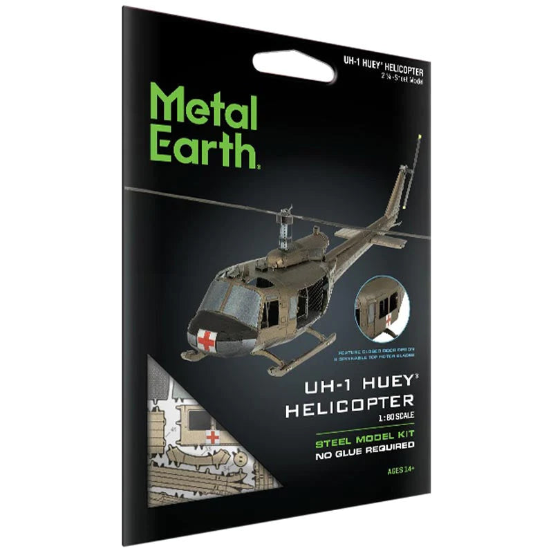 Helicóptero UH-1 Huey - Maqueta 3D - Metal Earth