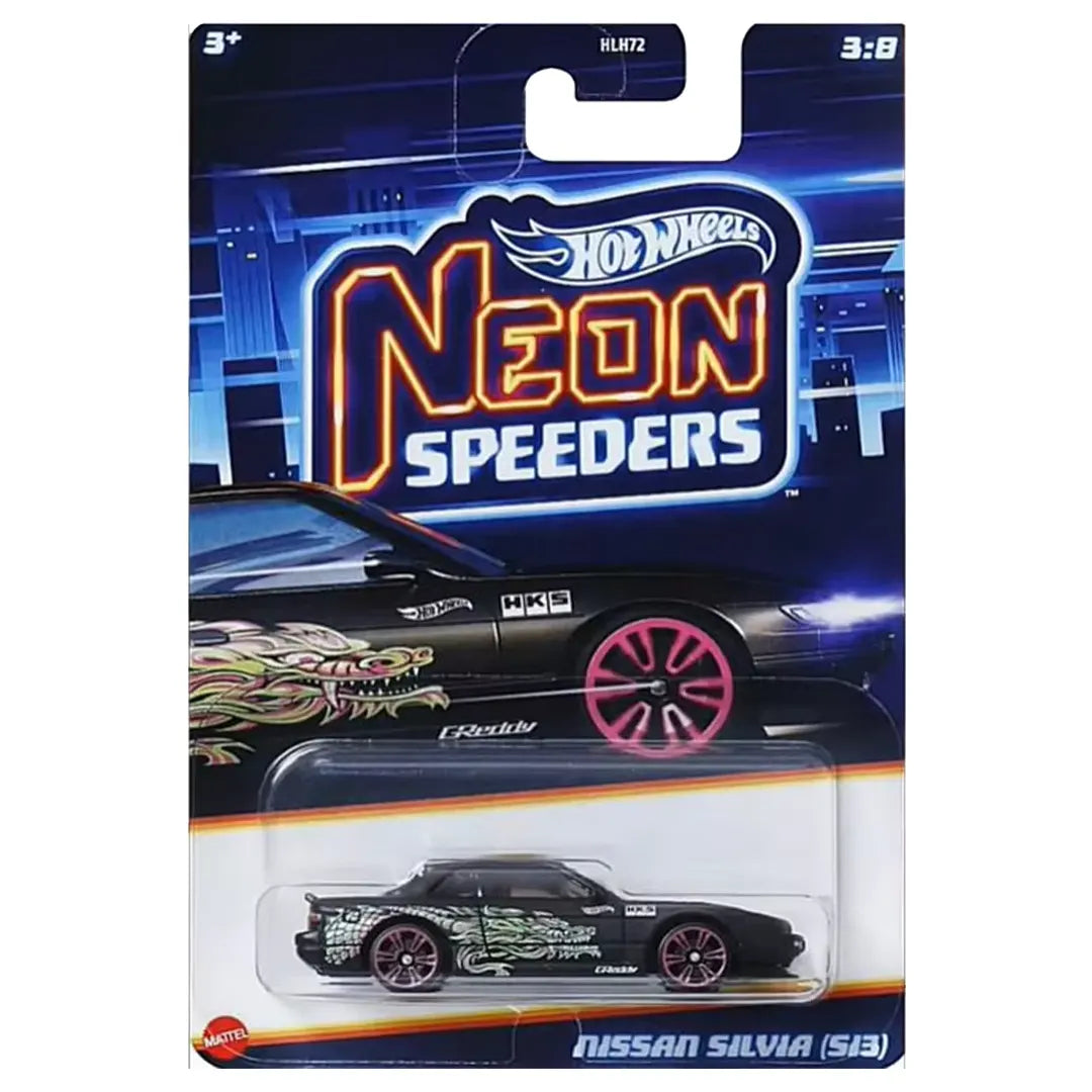 Nissan Silvia(S13) - Neon Speeders 3/8 - Hot Wheels