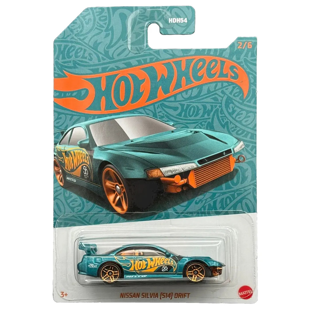Nissan Silvia (S14) Drift - Green and Gold 2/6 - Hot Wheels
