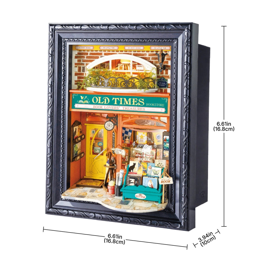 Old Times Bookstore - Rolife - Maqueta Miniatura