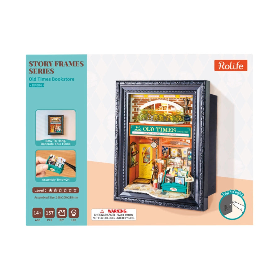 Old Times Bookstore - Rolife - Maqueta Miniatura