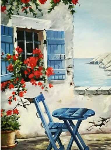 RINCÓN EN SORRENTO Paint By Number 40X50 CON BASTIDOR