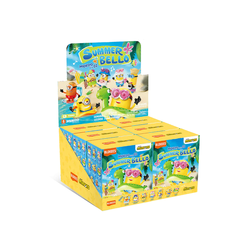 Figura Sorpresa - MINIONS Mokoo Series 02 - Summer Bello - Model Kit - BLOKEES