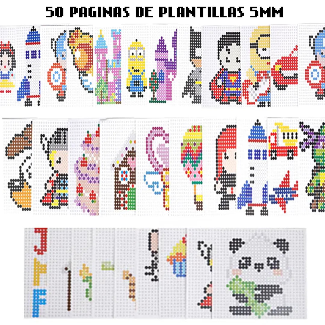Set de 50 Páginas de Plantillas - MIDI 5mm