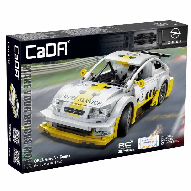1:20 OPEL Astra V8 Coupe Radio Control - Armable de Bloques - CADA