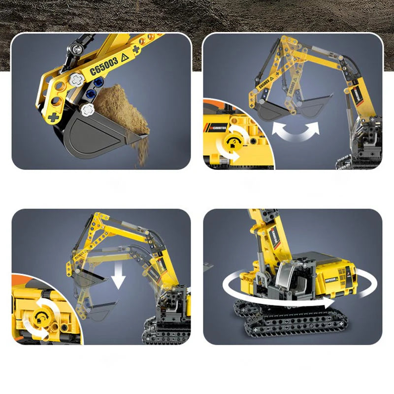 Excavadora Construcción - Armable de Bloques - CADA