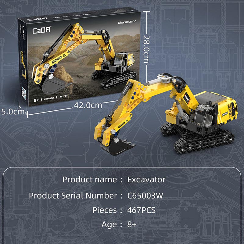 Excavadora Construcción - Armable de Bloques - CADA