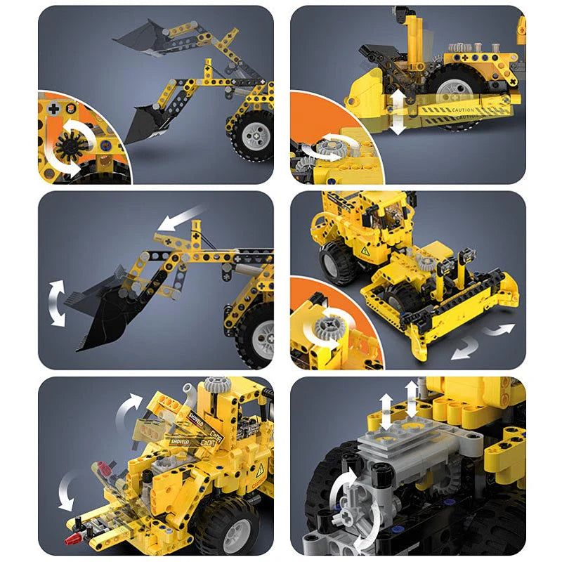 Cargador Frontal - Armable de Bloques - CADA