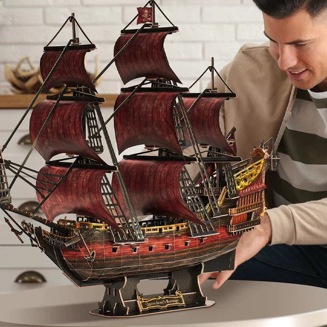 Queen Anne Revenge Red Edition - Rompecabezas 3D