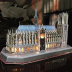 Notre Dame Luces LED - Architecture Model - Rompecabezas 3D