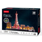 LED Paris City Line - Architecture Model - Rompecabezas 3D