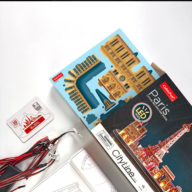 LED Paris City Line - Architecture Model - Rompecabezas 3D
