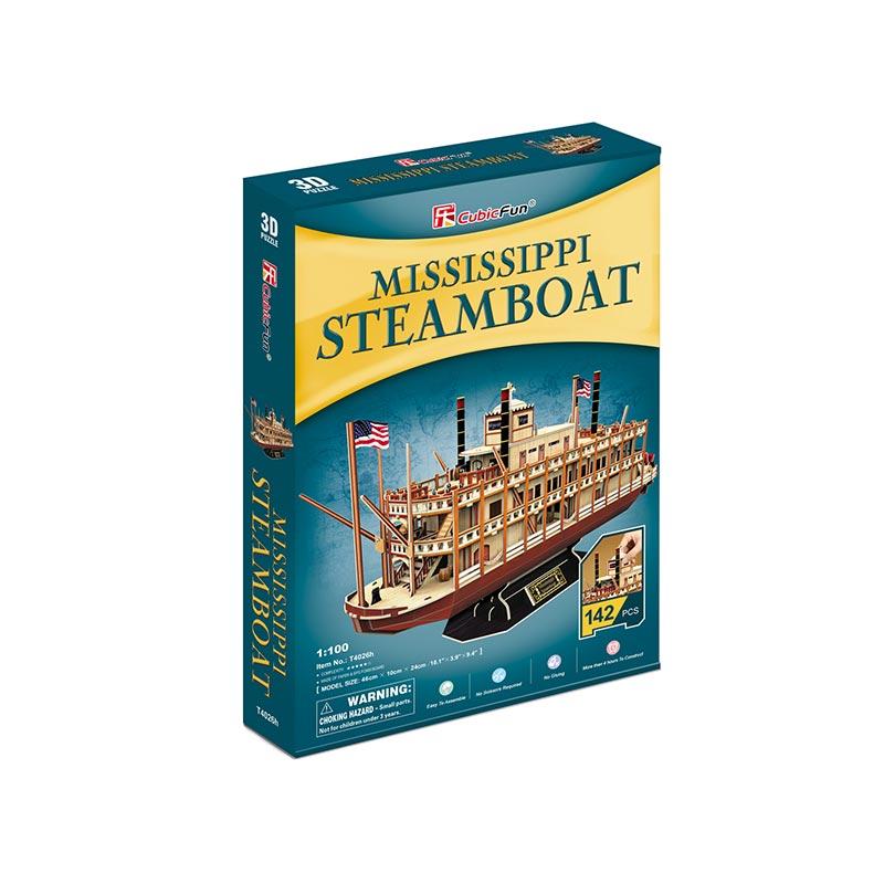 Mississippi Steamboat - Rompecabezas 3D