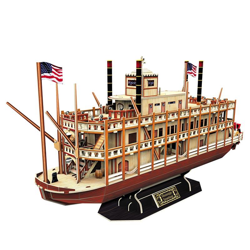 Mississippi Steamboat - Rompecabezas 3D