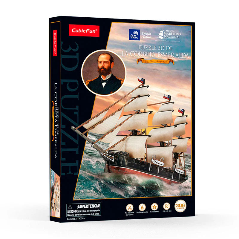 Corbeta Esmeralda de Arturo Prat - Rompecabezas 3D