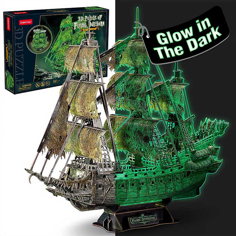 The Flying Dutchman Glow in Dark - Holandés Errante - Rompecabezas 3D