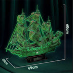 The Flying Dutchman Glow in Dark - Holandés Errante - Rompecabezas 3D