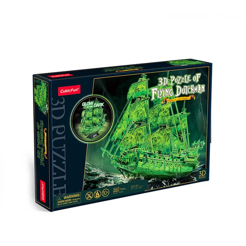 The Flying Dutchman Glow in Dark - Holandés Errante - Rompecabezas 3D