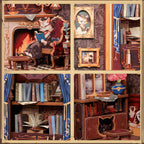 Count Cat's Study - Separador de Libros - Cutebee