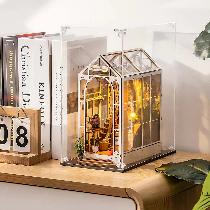 Cubierta Acrilica - BOOKNOOK - Caja Exhibidor Crystal Clear - 25 x 15 x 30cm - Rolife