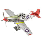 Avión Tuskegee Airmen P-51D Mustang - Maqueta 3D - Metal Earth