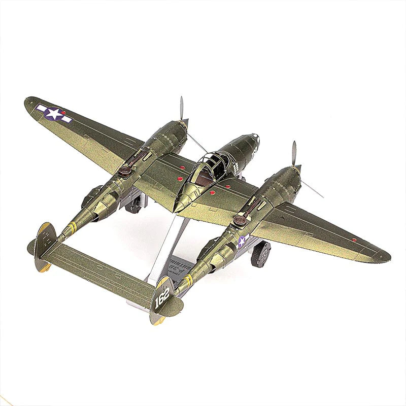 Avión Lockheed P-38 Lightning - Maqueta 3D - Metal Earth
