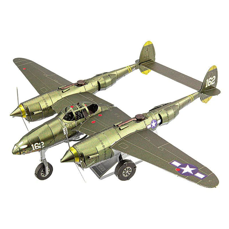 Avión Lockheed P-38 Lightning - Maqueta 3D - Metal Earth