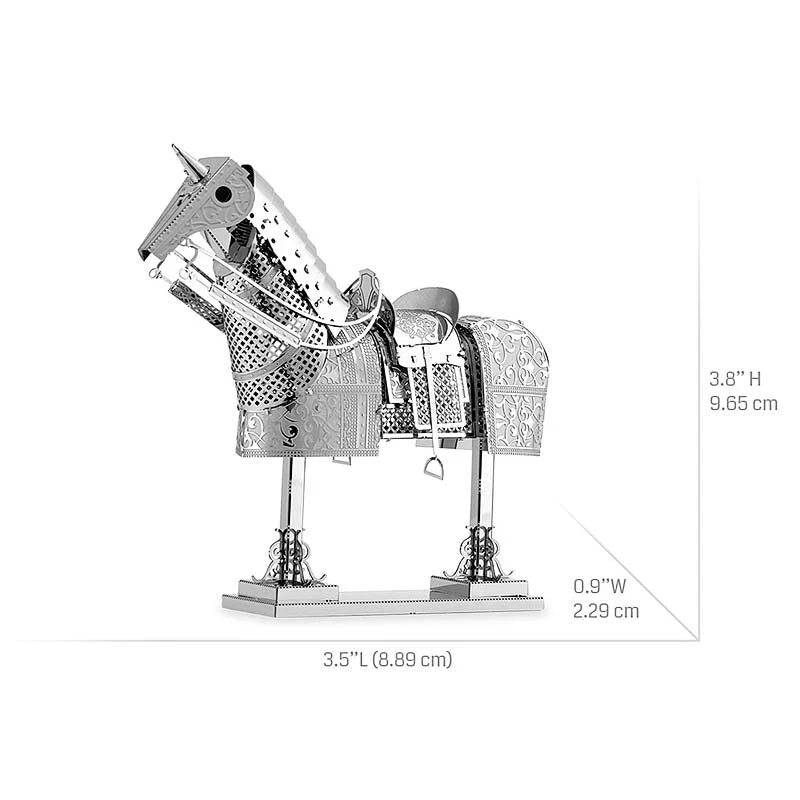 Armadura de Caballo Medieval - Maqueta 3D - Metal Earth