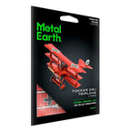 Triplano Fokker Dr.I del Baron Rojo  - Maqueta 3D - Metal Earth