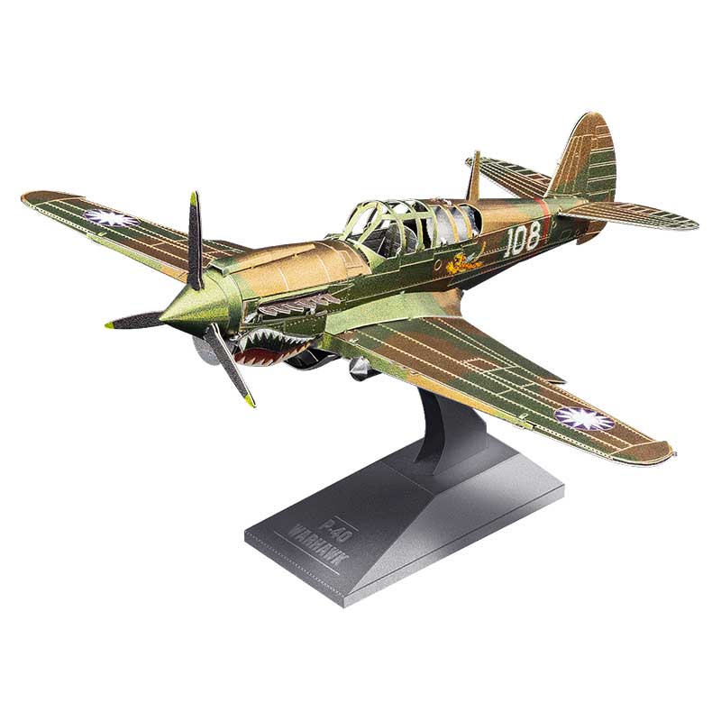 Avión P-40 Warhawk - Maqueta 3D - Metal Earth