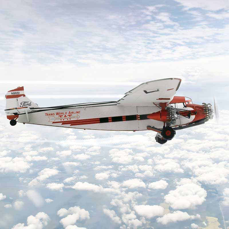 Avión Ford Trimotor - Maqueta 3D - Metal Earth