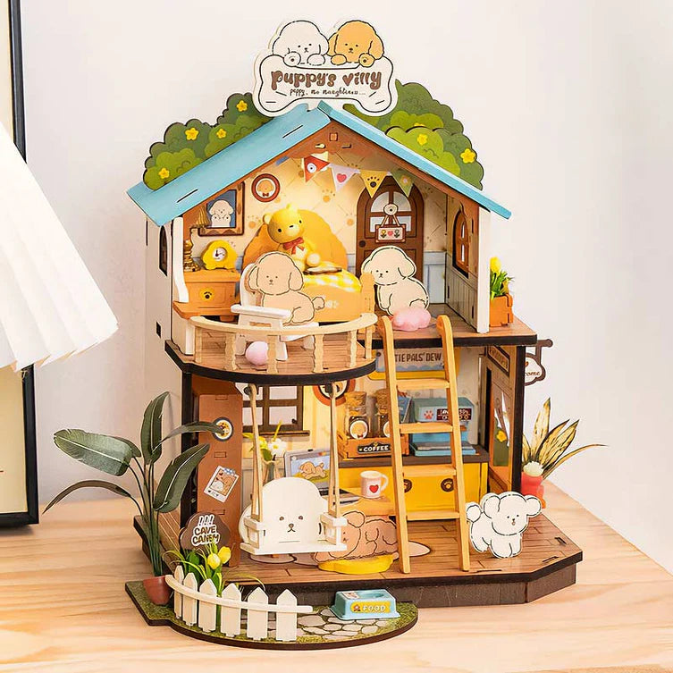 Puppys Cozy Villy House - Casa de Perros - Maqueta a Escala - Rolife