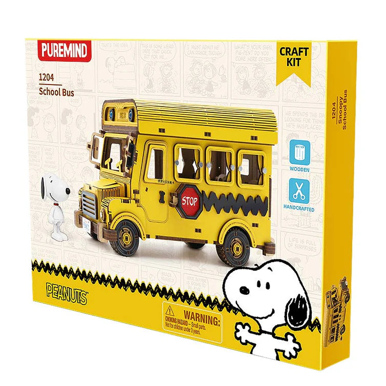 Snoopy School Bus - Puremind