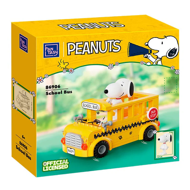 Snoopy School Bus - Armables con Bloques - Pantasy
