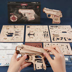 Pistola Mini Gun - Maqueta 3D en Madera 3D - ROKR