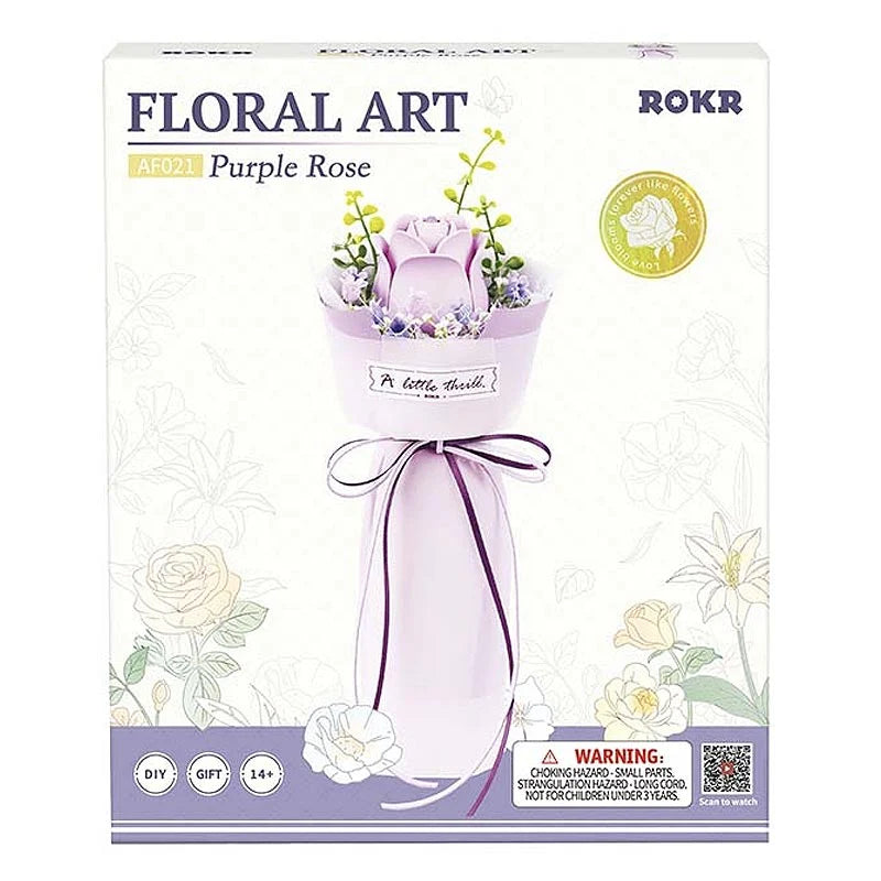 Ramo de Flores Purple Rose - Maqueta Armable - ROKR