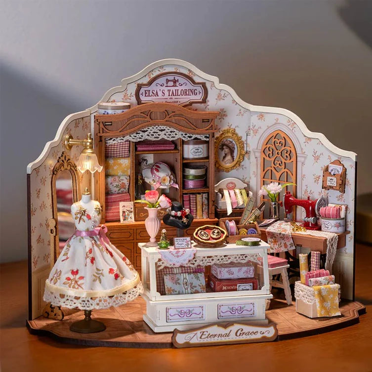 Elsa's Tailoring Taller de Costura - Maqueta a Escala - Rolife