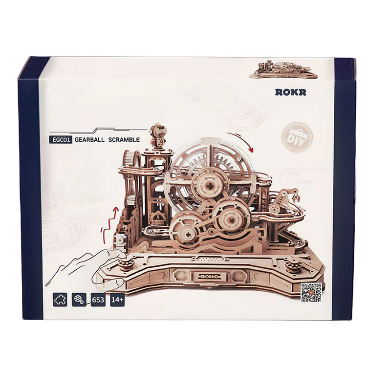 Carrera de Bolitas Gearball Scramble - Maqueta de Madera - ROKR