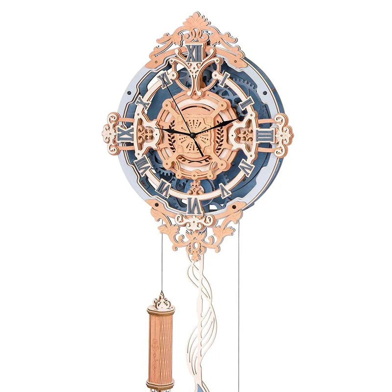 Reloj Mural Romantico - Rompecabezas 3D - Maqueta de Madera ROKR