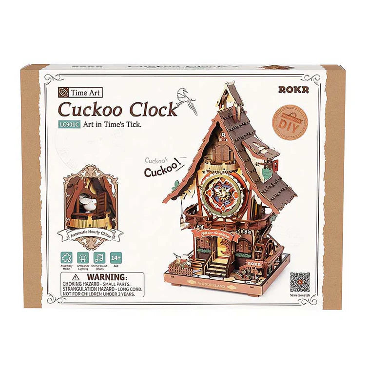 Reloj Cuckoo Art in Time's Tick - Maqueta de Madera ROKR