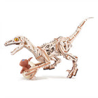 Velociraptor Dinosaurio - Maqueta de Madera ROKR