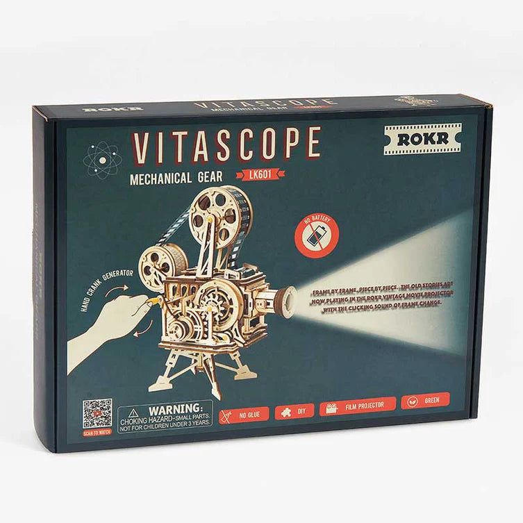 Proyector Vintage - Vitascope - Rompecabezas 3D de Madera - ROKR
