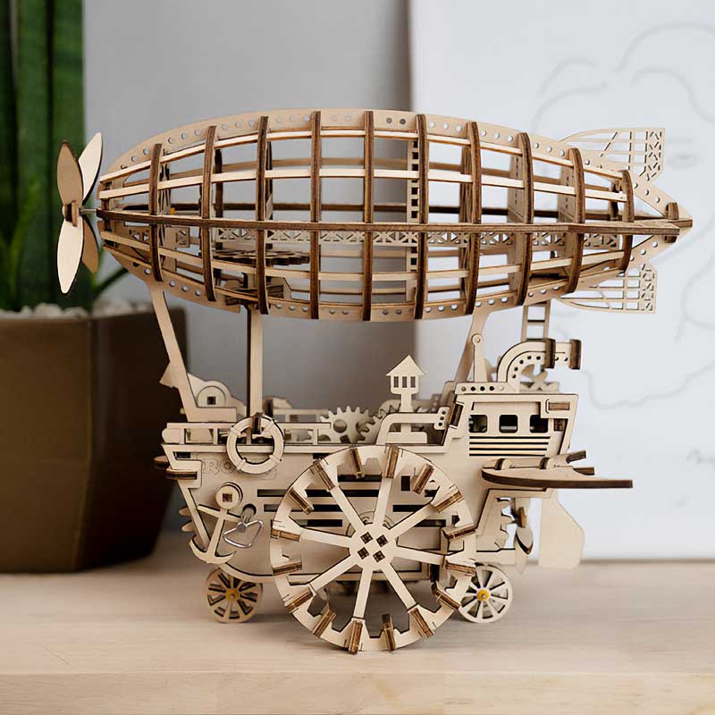 Airship Mecánico - Rompecabezas 3D - Maqueta de Madera ROKR