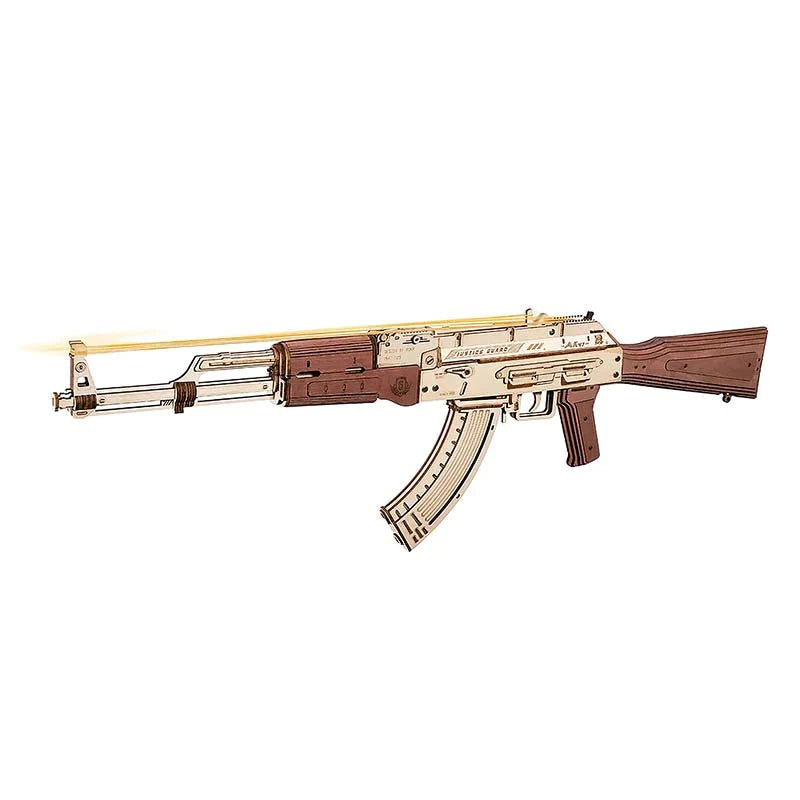 Rifle AK-47 - Maqueta 3D en Madera 3D - ROKR