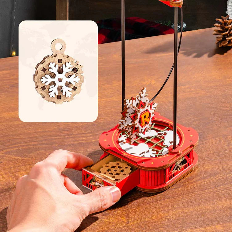 Santa on Sleigh - Péndulo - Maqueta Armable - ROKR