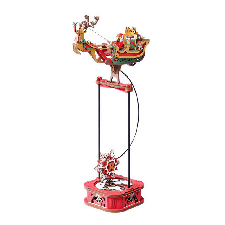 Santa on Sleigh - Péndulo - Maqueta Armable - ROKR