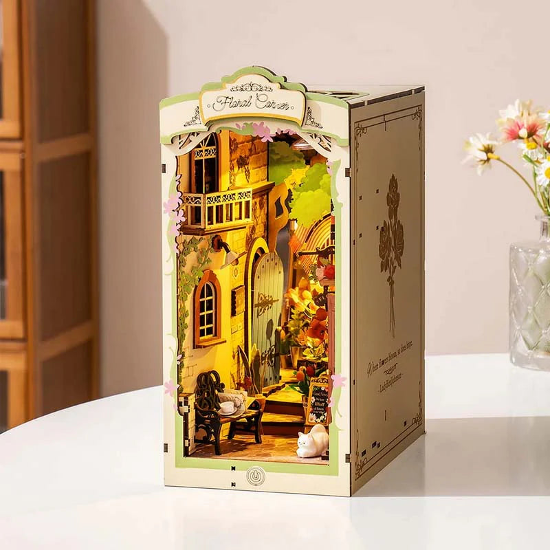 Floral Corner - Sujeta Libros - Maqueta Rolife