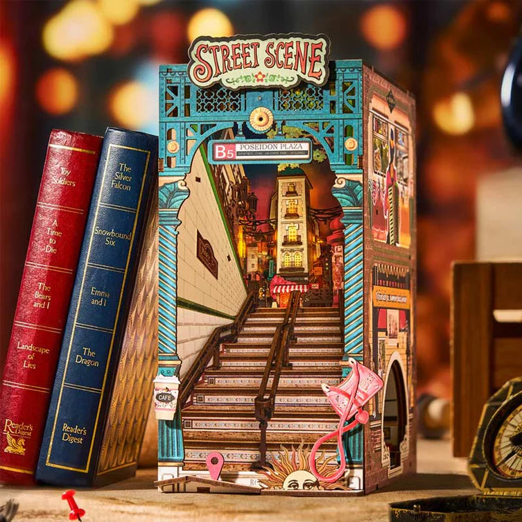 Street Scene - Sujeta Libros - Maqueta Rolife